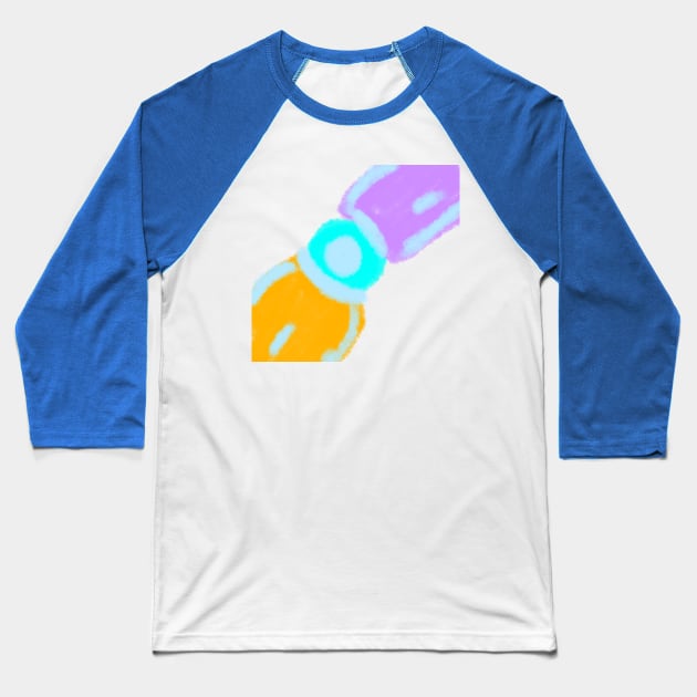 Colorful watercolor abstract texture Baseball T-Shirt by Artistic_st